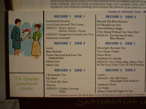 LONGINES SYMPHONETTE RECORDING SOCIETY GOLD MEDAL SENTIMENTAL JOURNEY 6 ALBUMS - Picture 4 of 5
