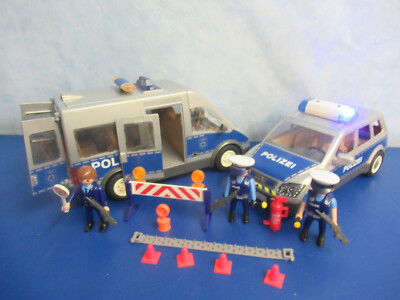 9236 6873 Polizei Auto Mannschaftswagen Figuren zu 6872 5176 Playmobil 2864