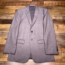 Jos A Bank Travelers Collection Suit Jacket 38 Long Gray Wool Blazer