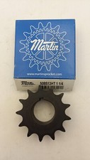 MARTIN 50BS13HT 1 1/4 FINISHED BORE SPROCKET 1.25" BORE 13 TEETH STEEL NIB