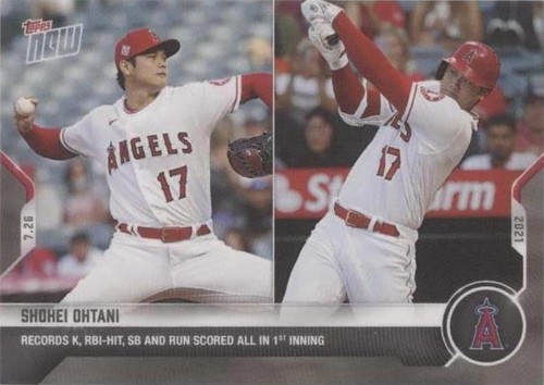 2021 Topps Now #OS-40 Shohei Ohtani SGC 10 GEM MINT MVP Award