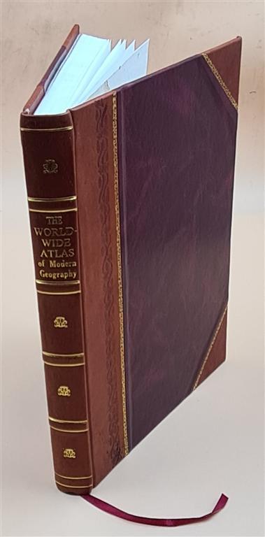 Vintage Leather Bound World Atlas of Modern Political and Physical Geography