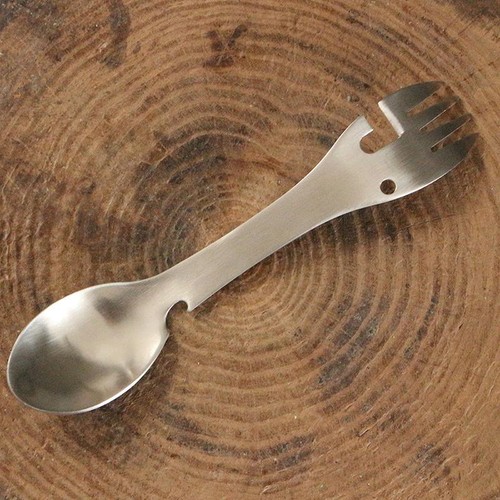 5-in-1 Outdoor Survival Tool Camping Multi-functional Edc Fork Knife Spoon Open - Picture 4 of 26