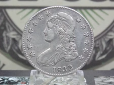 1832 Capped BUST Silver Half Dollar 50c #EC4 East Coast Coin & Collectables, Inc