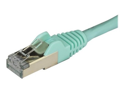 StarTechcom Aqua Cat6a Ethernet Cable Shielded STP Network Cable 6ASPAT2MAQ