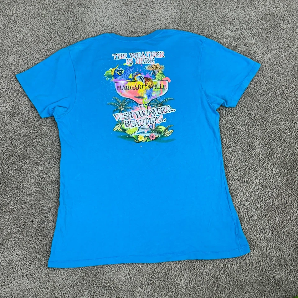 Jimmy Buffett Shirt Womens XXL 2XL Weather Is Here Woman To Blame Margaritaville - Image 2 of 4