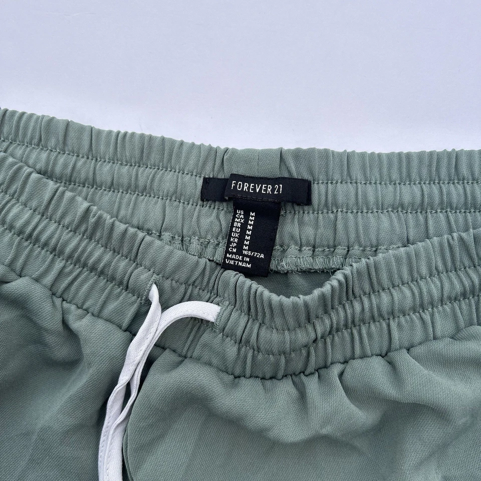 Forever 21 Shorts Green Athletic gym sports Y2k Womens Medium - Image 2 of 4