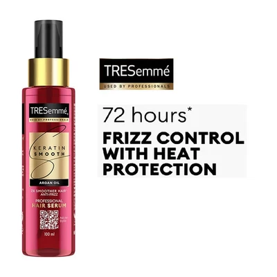 Tresemme Keratin Smooth Anti-Frizz Hair Serum with Argan Oil 100ml livraison ... - Photo 1/4