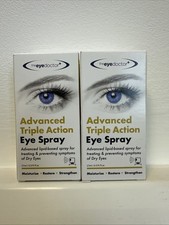 PACK OF 2  The Eye Doctor Advanced Triple Action Dry Eye Drops 10ml 2027
