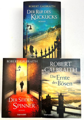 Cormoran Strike Bd. 1-3 von Robert Galbraith (J. K. Rowling)  Guter Zustand 
