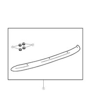 Genuine Mopar Air Deflector Spacer 5014754AA