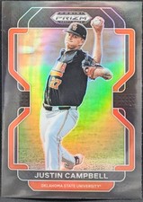 2022 Panini Prizm Draft Picks Black #PDP37 Justin Campbell 