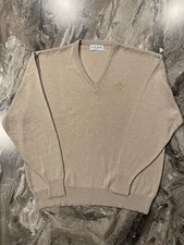 IZOD Golf V Neck Light Acrylic Classic Dressy Sweater Men  s XL, Beige
