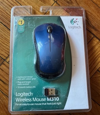 Logitech M310 Wireless Optical Mouse Black New Sealed