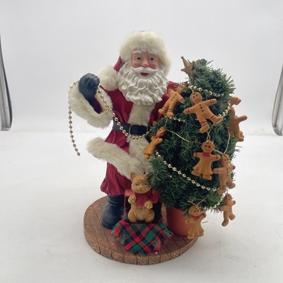 Kirkland Signature Fabric Mache Santa Christmas Tree Decoration