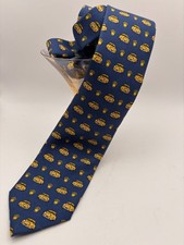 ROLEX Monterey Motorsports Reunion Silk Tie Race Car Vintage Made In USA