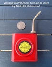 Vintage VALVESPOUT by MULLER Rectangular Steel & Brass Oil Can, Refurbished