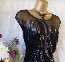 👗******MONSOON PRE-OWNED "EMBELLISHED BLACK" MAXI DRESS SIZE 18******👗