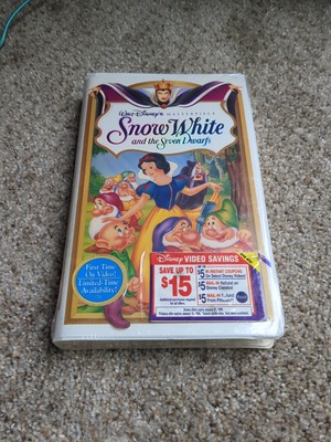 FIRST RELEASE!! Snow White And The Seven Dwarfs Masterpiece VHS Tape!!