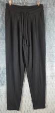 HUE STUDIO LADIES BLACK SOFT JOGGING/LEGGINGS PANTS SIZE Medium