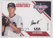 2020 Panini USA Baseball Stars & Stripes 455/499 Jason Savacool #18U-JS Auto 2j7