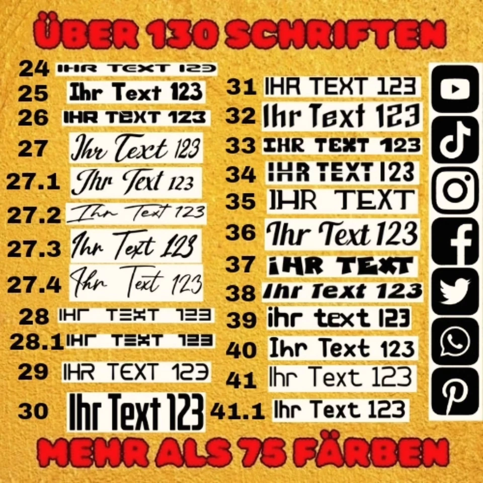 Textil Aufkleber Shirt Wunschtext Bis 20cm Schriftzug Sticker Bügelfolie - Bild 2 von 4