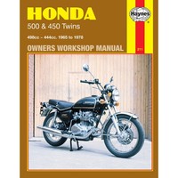 Honda CB450 CL450 CB500T 1965-1978 Uk Us Motorrad Repair Manual Haynes