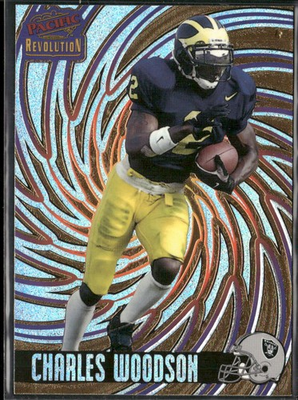 #ad 1998 Pacific Revolution #105 Charles Woodson RC Rookie Card Michigan $6.99