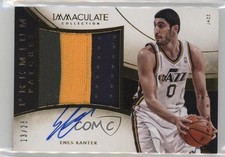 2013 Panini Immaculate Premium Signatures 13/25 Enes Kanter #26 Patch Auto fu8