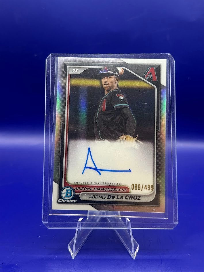 2024 Bowman Chrome Prospect Auto Refractor /499 Abdias De La Cruz #CPA-ADL AUTO