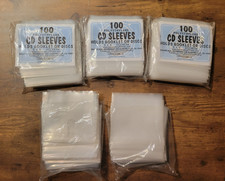 500 Polyethylene CD Sleeves 5" x 5" 300 New  200 Used 