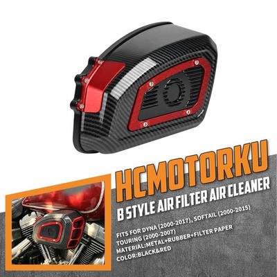 Air Filter Air Cleaner Fit For Harley Softail Dyna FXDF 00-17 Touring FLHT 00-07