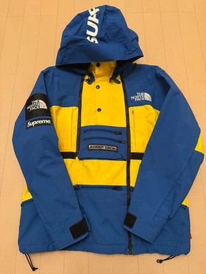 SUPREME THE NORTH FACE STEEP TECH Hooded Jacket  Royal Blue Yellow Size S Japan