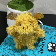 Jellycat Golden Dragon Plush Keychain Bag Charm Cute Fantasy Collectible NWT