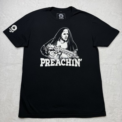 Zero Foxtrot T Shirt Preachin Nun Made in the USA Mens Large Movie The Town