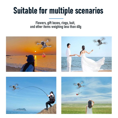 Release Air-Dropping Fishing Bait Thrower System Kits For DJI Mini 2/2 SE/SE - Picture 11 of 17