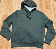 Amazon Essentials Men’s Medium Green Sherpa-Lined Hoodie Drawstring Warm