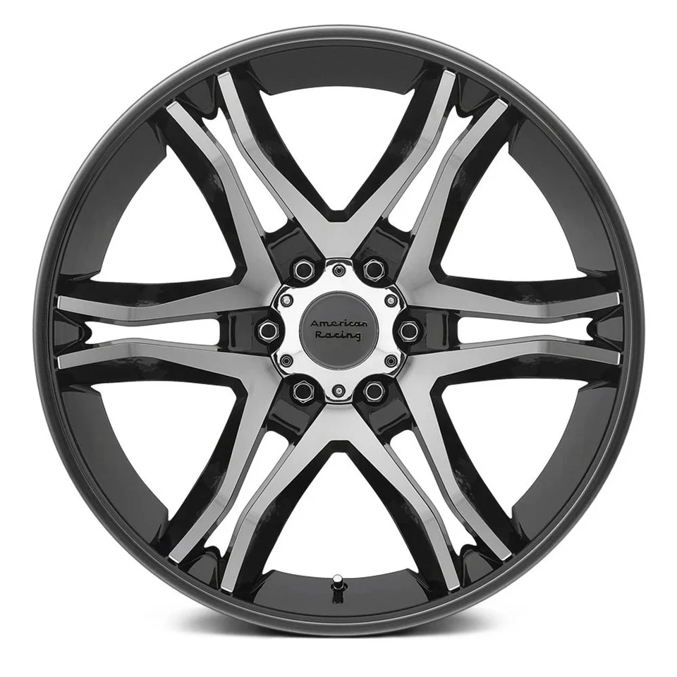 American Racing AR893 MAINLINE 1PC Wheel 18x8.5 (12, 6x139.7) Black Single Rim Foto 2 de 4