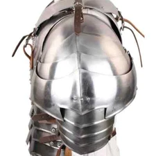 MEDIEVAL TEMPLAR KNIGHT RENAISSANCE 18G STEEL SHOULDER PAULDRONS ARMOR SET
