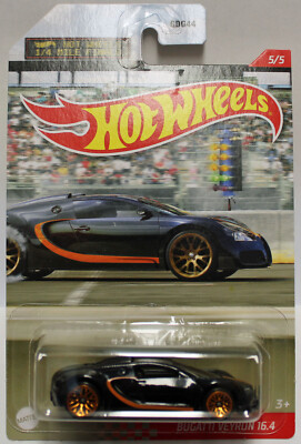 Hot Wheels Bugatti Veyron 16.4 1/4 mile Finals schwarz RAR Rarität