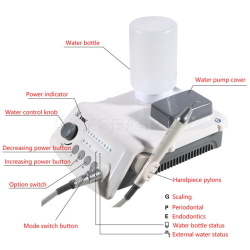 Détartreur dentaire à ultrasons Pièce à main à LED Dental Ultrasonic Scaler VRN - Picture 5 of 21