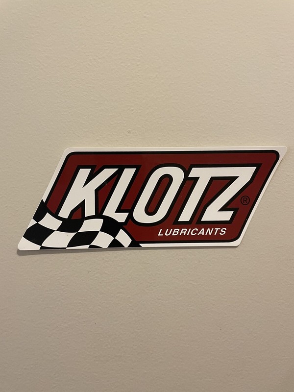 KLOTZ LUBRICANTS racing sticker/decal