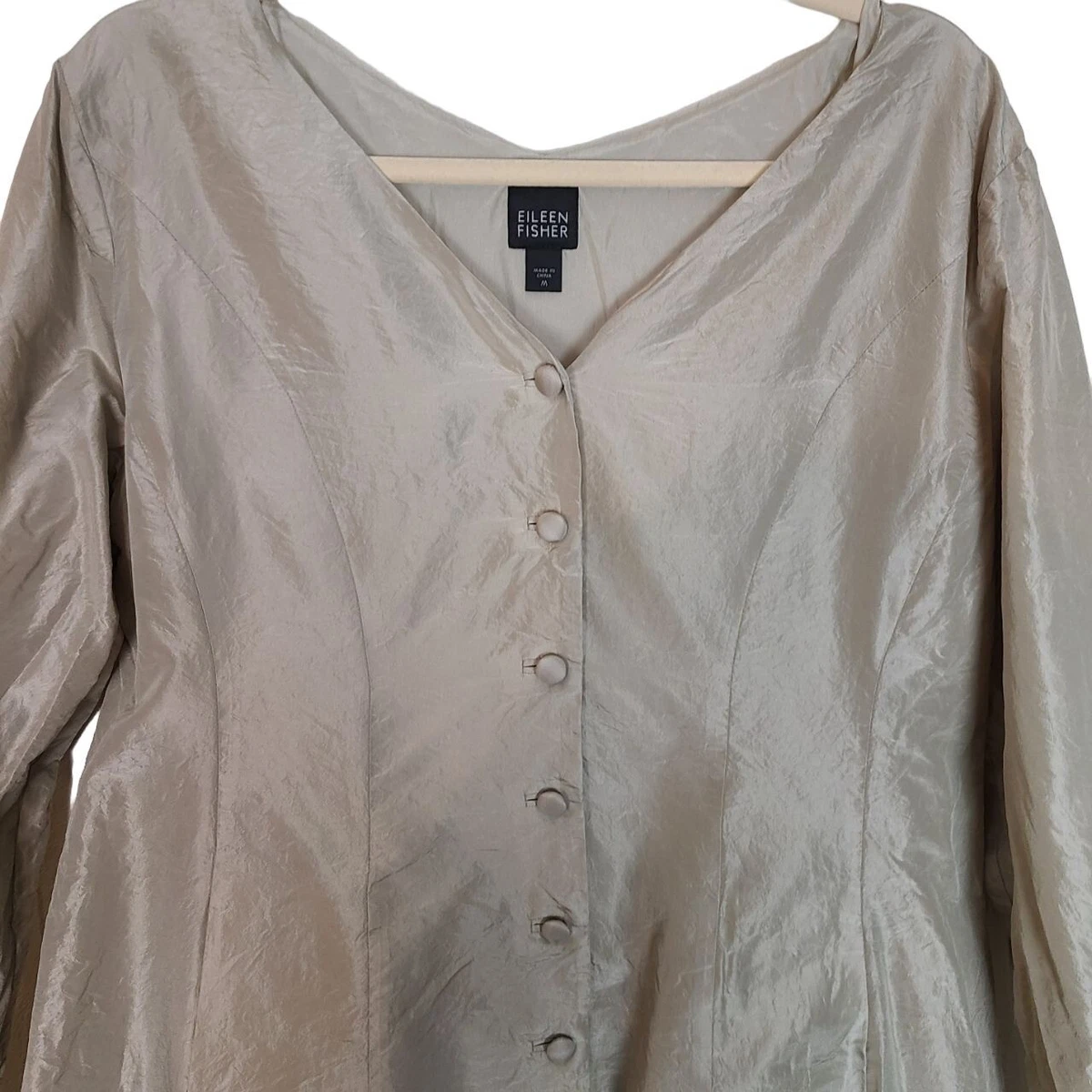 Eileen fisher organza jacket sale