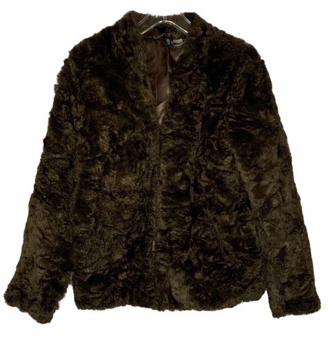 H\u0026M DIVIDED Womens Faux Fur Jacket Coat 