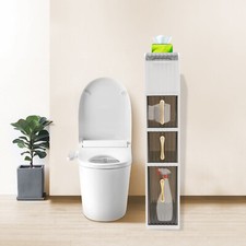 Toilet Paper Holder Organizer Bathroom Storage Cabinet Bathroom Floor Cabinet PP