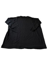  Other Stories Wool Knit Sweater L Black Oversized Tunic Lagenlook Boho