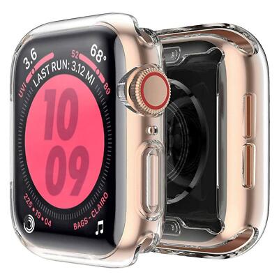 Schutz Hülle Für Apple Watch SE 40 mm Silikon Full Cover TPU Case Tasche Slim