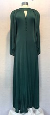 Vintage 70s Halter Maxi Dress With Capelet Green 9/10 Boho Disco Awesome