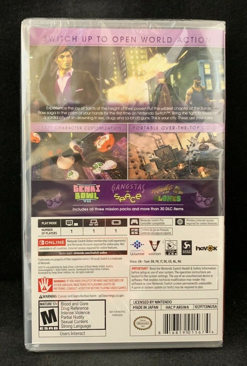  Saints Row IV - Nintendo Switch : Video Games