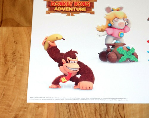 Mario + Rabbids Kingdom Battle Donkey Kong Adventure promo Sticker Set Gamescom - Picture 8 of 9
